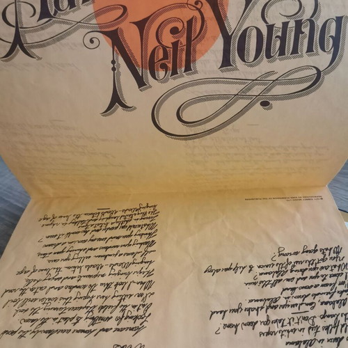 Neil Young Harvest vinyl used, Greek pressing 1981 with insert