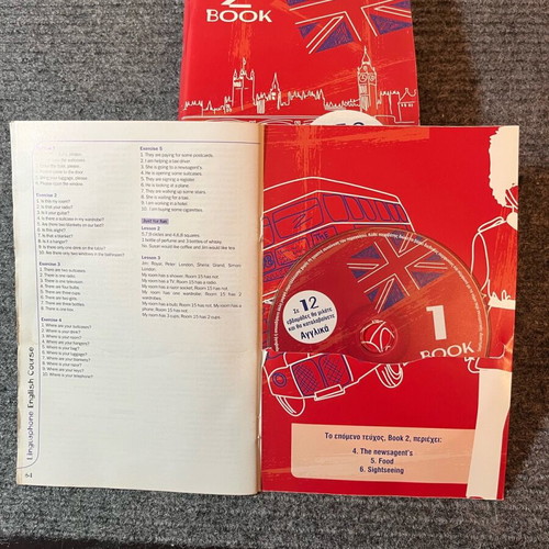 Linguaphone English used, set of 12 books with CDs