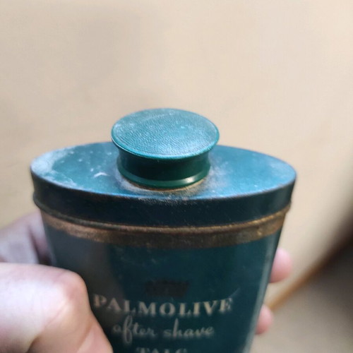 Vintage Palmolive Colgate After Shave Talc Powder 1960 size 3 1/2 Oz used