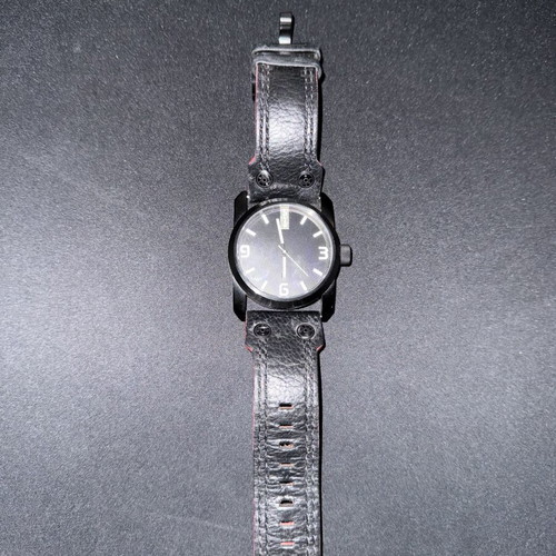 Levi's men's watch genuine leather like new, black