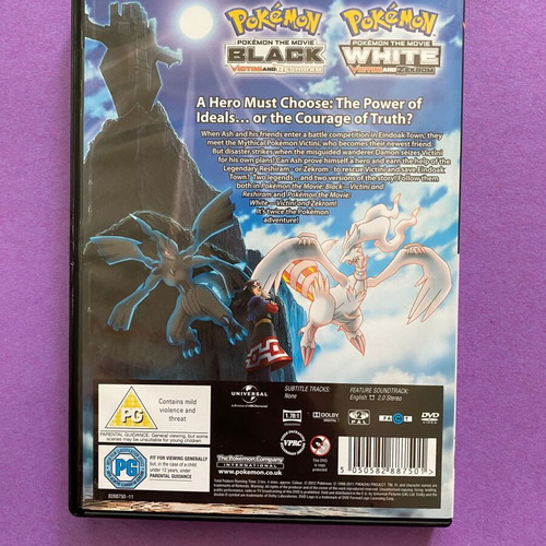 Pokémon The Movie Black and White 2 Movie Pack DVD like new