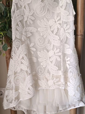 Mini Raxevsky dress 8 years like new, white, size 134 cm