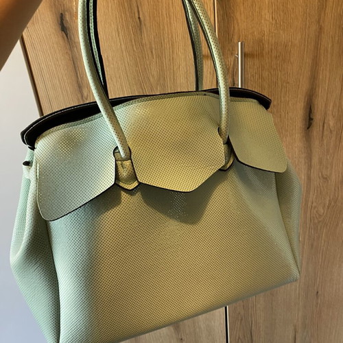 Love Turquoise Large Tote Bag like new