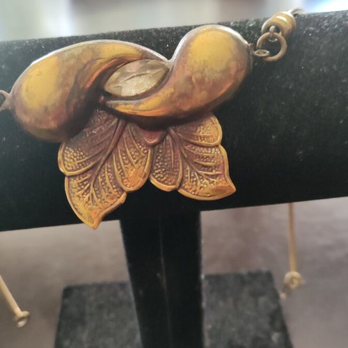 Handmade bronze necklace like new