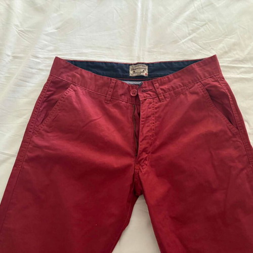 Frankie Denim men's pants, red, slim fit