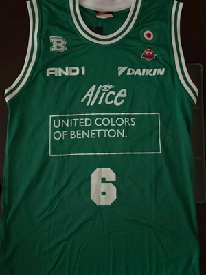Nikos Zisis Benetton Treviso Signed Jersey 2005-06 Season Authentic New