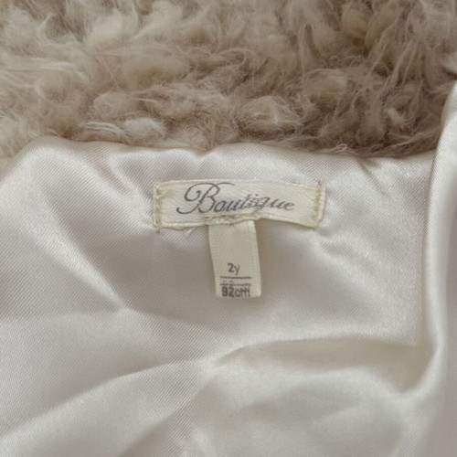 Fur jacket Boutique for 2-year-old girls, beige, size 92 cm