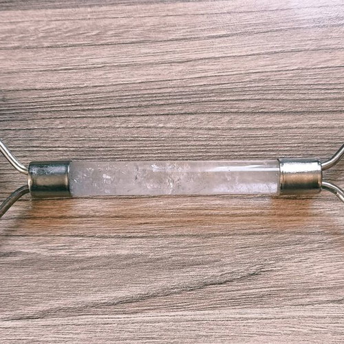 Quartz Dual-Ended Facial Roller like new with 100% real quartz crystal