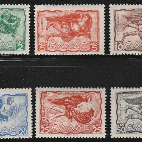 Ellas 1942 Anemoi Part A Set new MNH