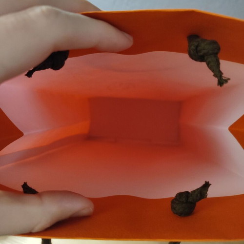 Hermes empty paper bag packaging used