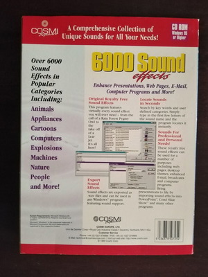 COSMI 6000 Sound Effects software package