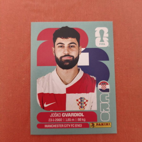 Josko Gvardiol CRO4 Panini FIFA World Cup 2026 sticker new