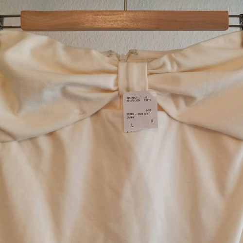 Forever 21 strapless dress new, size Large, ecru