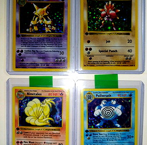 Pokemon base set 1st edition shadowless