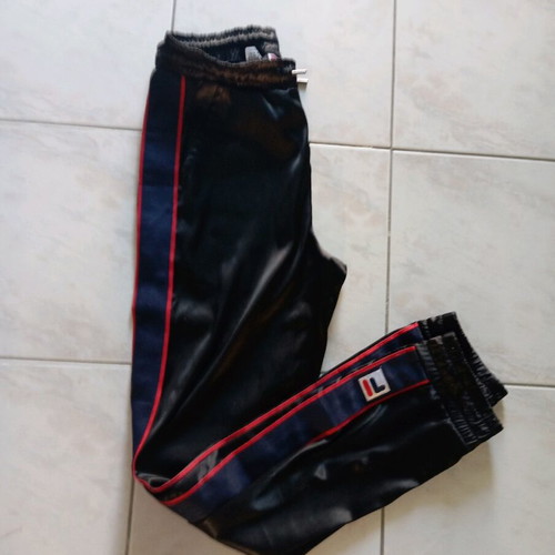 Fila satin tracksuit used unisex, black, size XS