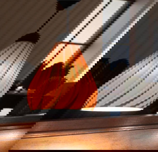 Κρεμαστό Φωτιστικό Οροφής "Amber Twist" - Μοντέρνο 3D Print Design