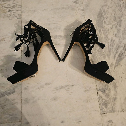 Exe leather sandals with tassels, size 39, like new