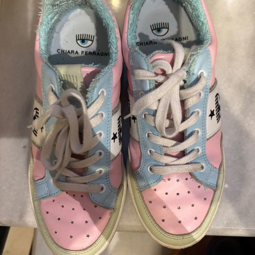 Chiara Ferragni sneakers like new, size 39, pink multicolor