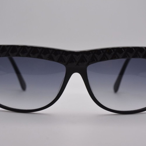 Genny Vintage 80s Sunglasses New Handmade In Italy Black