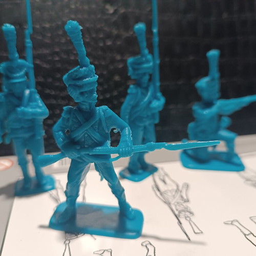 French Napoleonic Wars soldier toy soldiers 1/32 scale