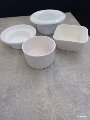 Ceramic containers set of 4 used, multipurpose