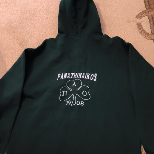 Ζακέτα πράσινη με κουκούλα Panathinaikos XL σαν καινούργια με τσέπες
