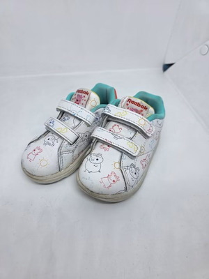 Reebok kids' sports sneakers, size 21.5, white