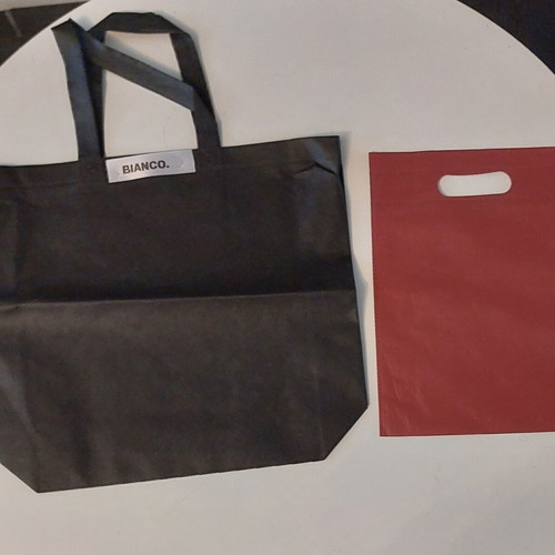Fabric Tote Bags Set of 10 like new, assorted colors and sizes