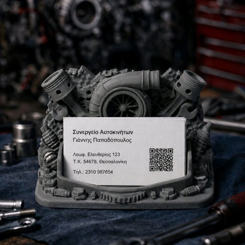 Business card holder for car mechanics new