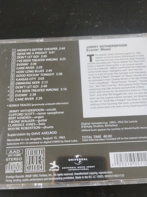 Jimmy Witherspoon Evenin' Blues CD