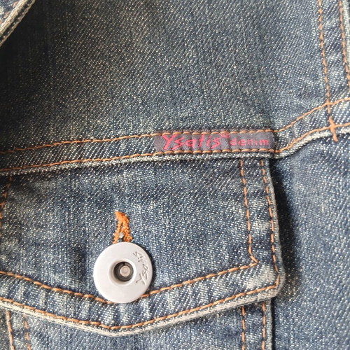 Ysatis denim jacket like new, blue, small/medium