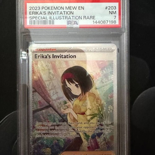 Erika's Invitation Pokemon Graded Card PSA 7 new