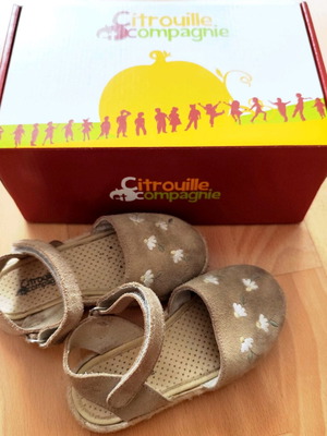 Citrouille et Compagnie espadrilles used, size 24, beige