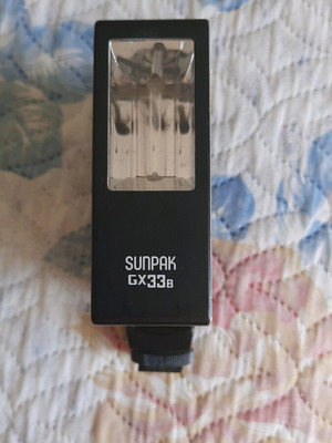 Sunpak GX33B camera flash used, old