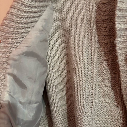 Fur jacket like new, vintage, size XL, beige and brown