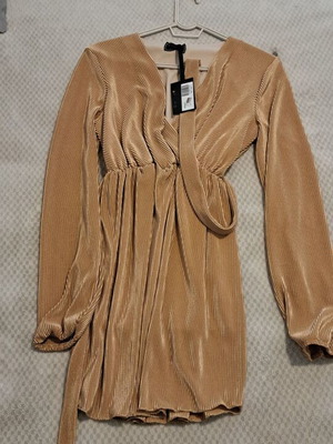 Blouse dress cross-over new with corduroy look Angel