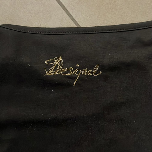 Desigual Women T-Shirt multicolor abstract print, like new