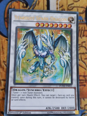 Stardust Spark Dragon κάρτα Yu-Gi-Oh! σαν καινούργιο