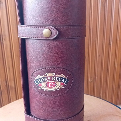 Collectible leather case for Chivas Regal 12 years whisky like new