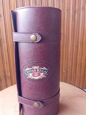 Collectible leather case for Chivas Regal 12 years whisky like new