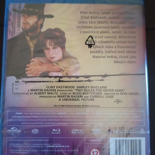 Two Mules for Sister Sara Blu-Ray with Greek subtitles, new