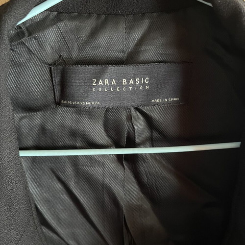 Zara black blazer long like new, women's XS