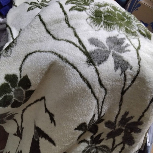 Vintage double-sided traditional blanket, new