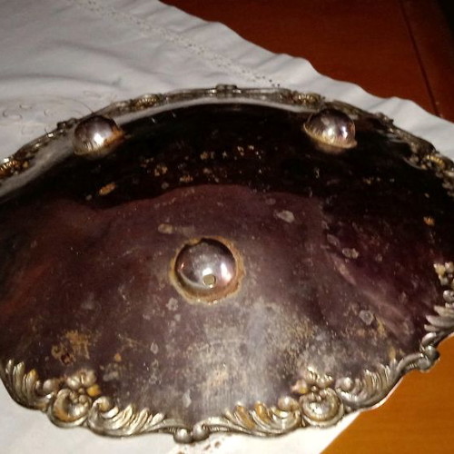 Iron bowl used, vintage style