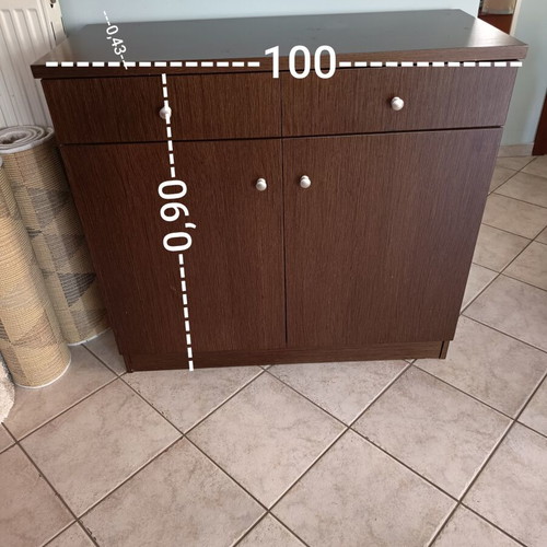 Shoe Cabinet like new with two drawers