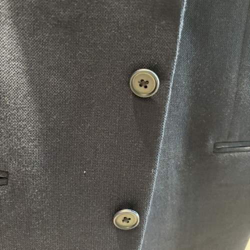 Berto Lucci Wool Blend Blazer Navy Blue EU 54