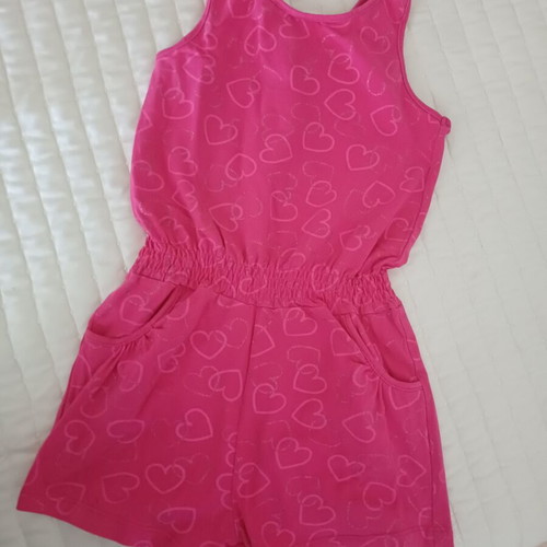 Energiers girls' romper size 110 cm, like new, pink