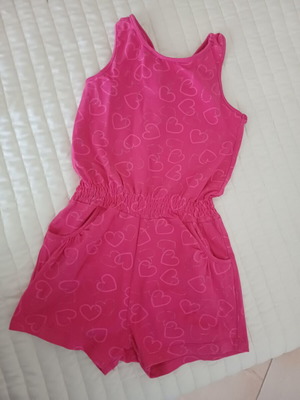 Energiers girls' romper size 110 cm, like new, pink