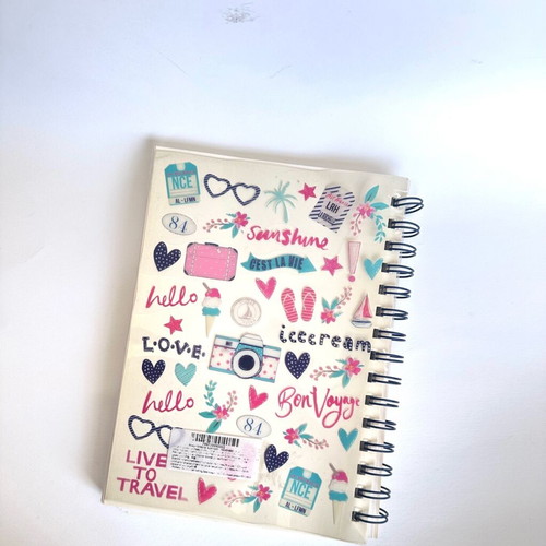 Notebook new with spiral and transparent cover