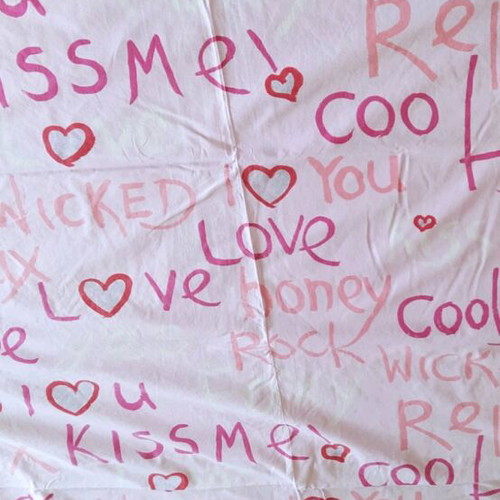 Single duvet cover like new, 100% cotton, pink shades